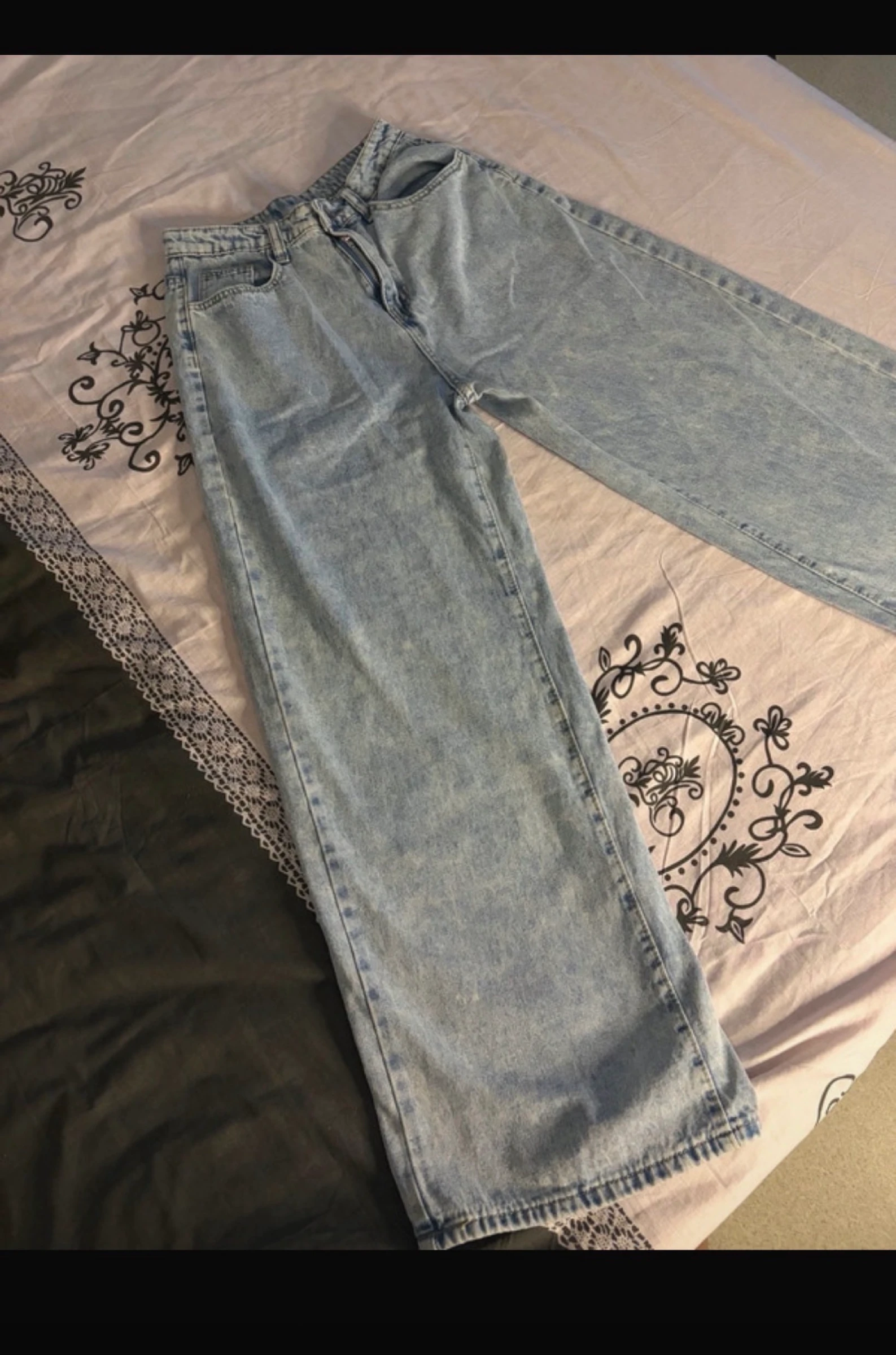 Jean wide leg bleu clair neuf